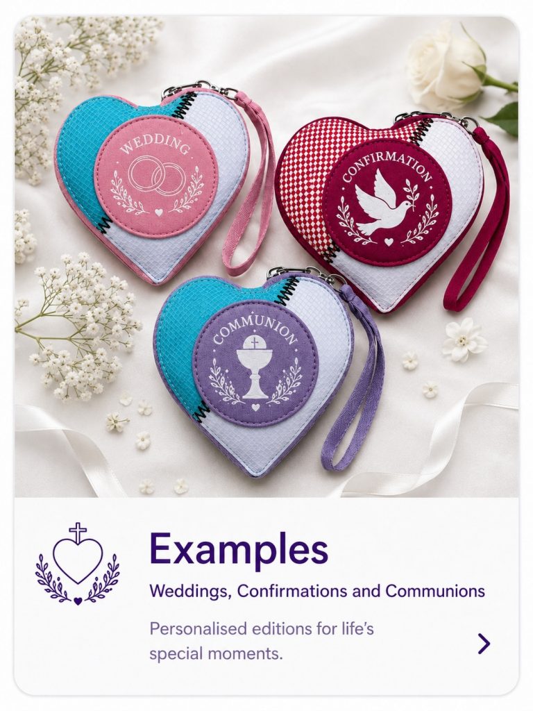 Weddings, Confirmations & Communions – custom edition examples